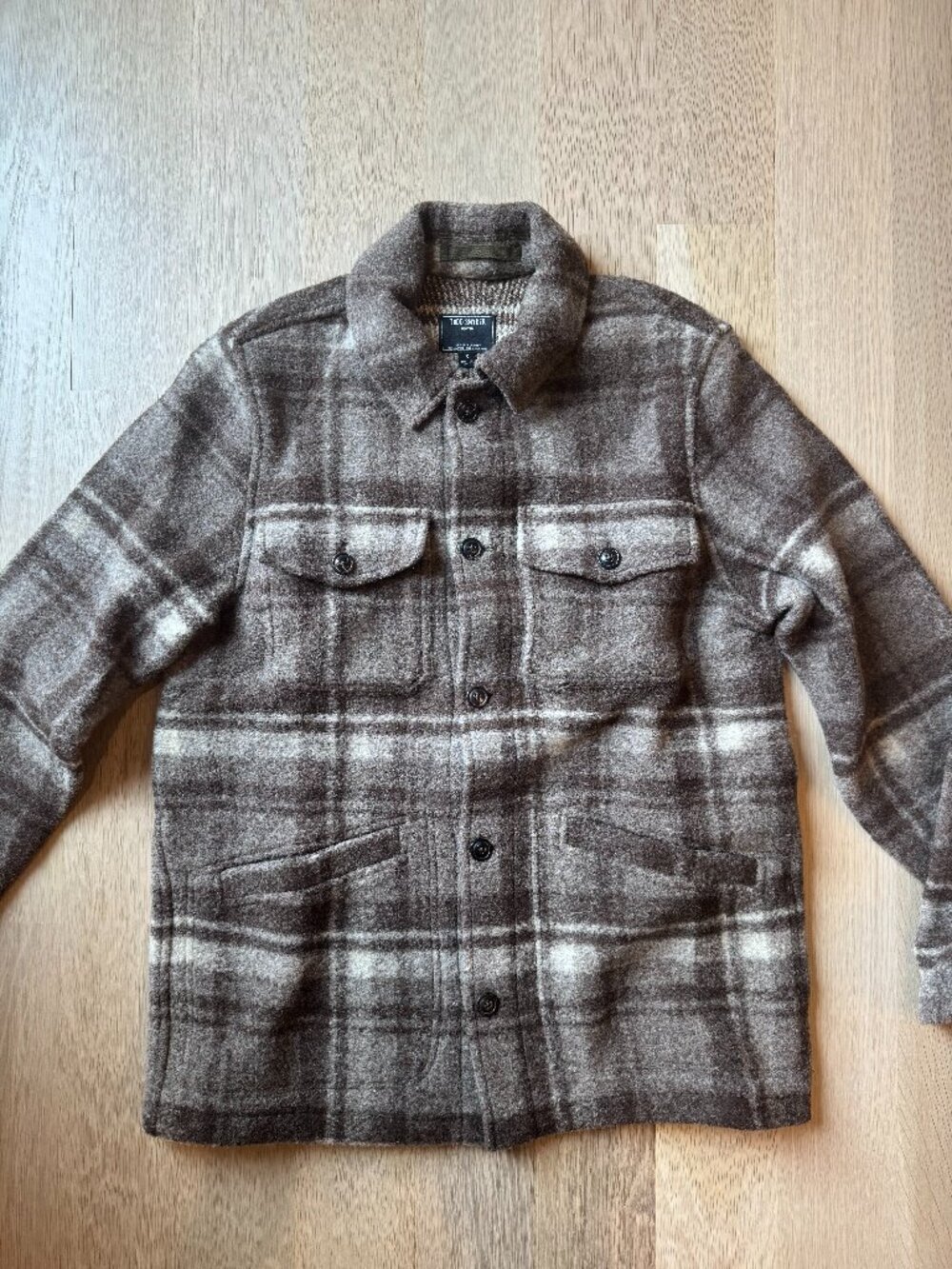 Todd Snyder Wool Plaid Virgin Wool Shirt Jacket